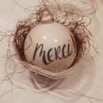 kerstbal in keramiek